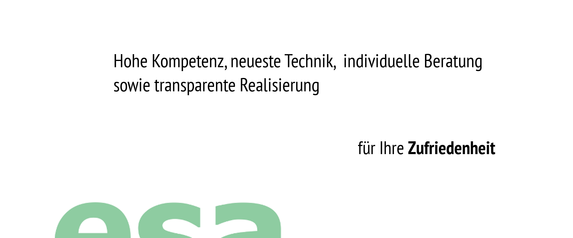 ESAtec - Zufriedenheit